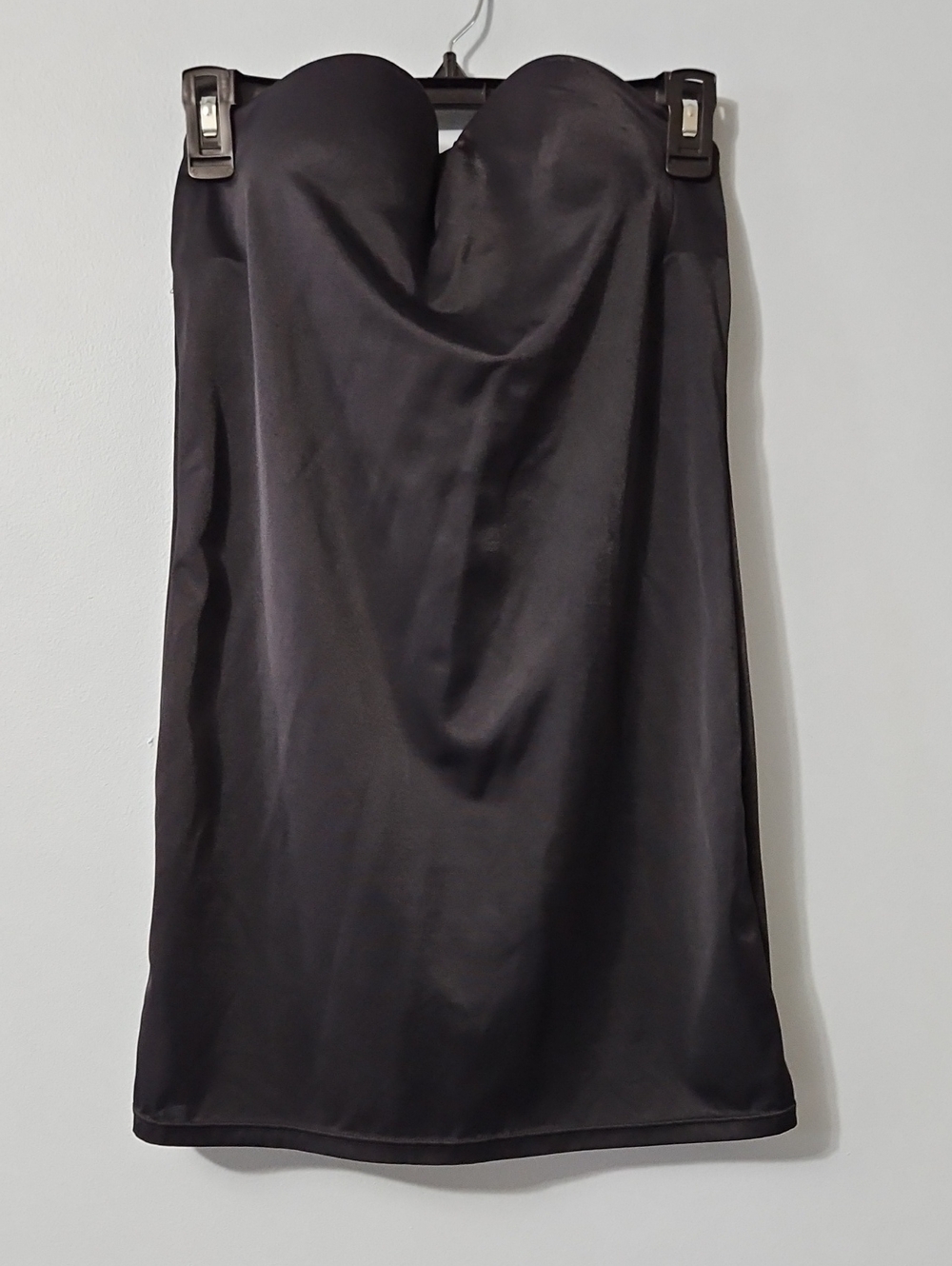 Flexees Black Strapless Stretch Slip Dress Size 38C
